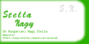 stella nagy business card